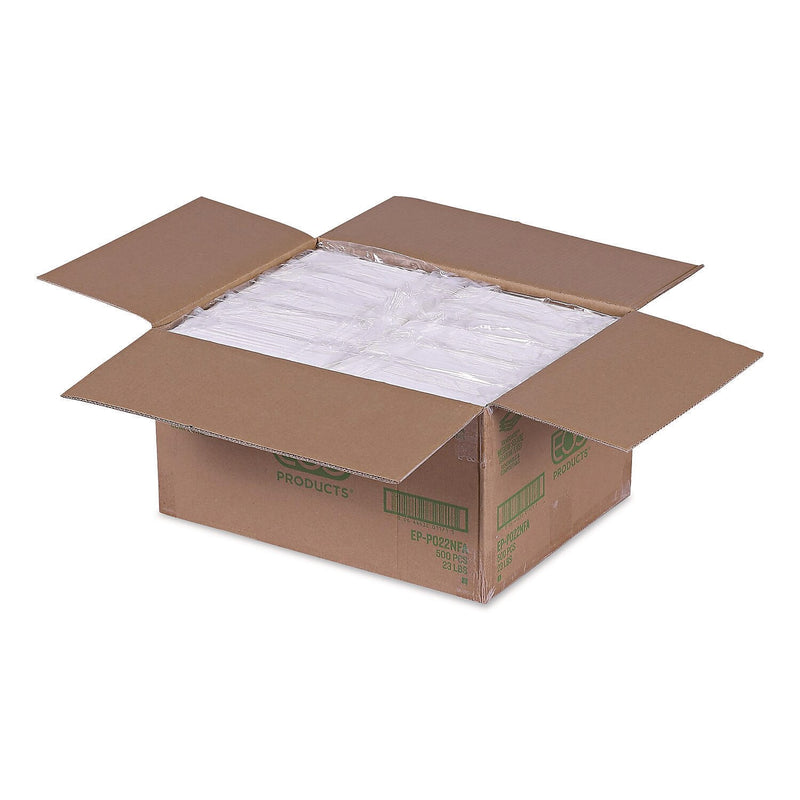 Eco-Products Vanguard Compostable 7.87" Sugarcane Plates, White, 500/Carton (EP-P022NFA)