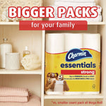 Charmin Essentials Toilet Paper, 1-Ply, White, 429 Sheets/Roll, 36 Rolls/Case (80372099)