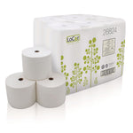 Solaris LoCor Toilet Paper, 2-Ply, White, 1500 Sheets/Roll, 18 Rolls/Case (26824)