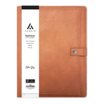 Blue Sky ASMBLD Faux Leather Padfolio with Snap Closure, Tan (BLS150537)