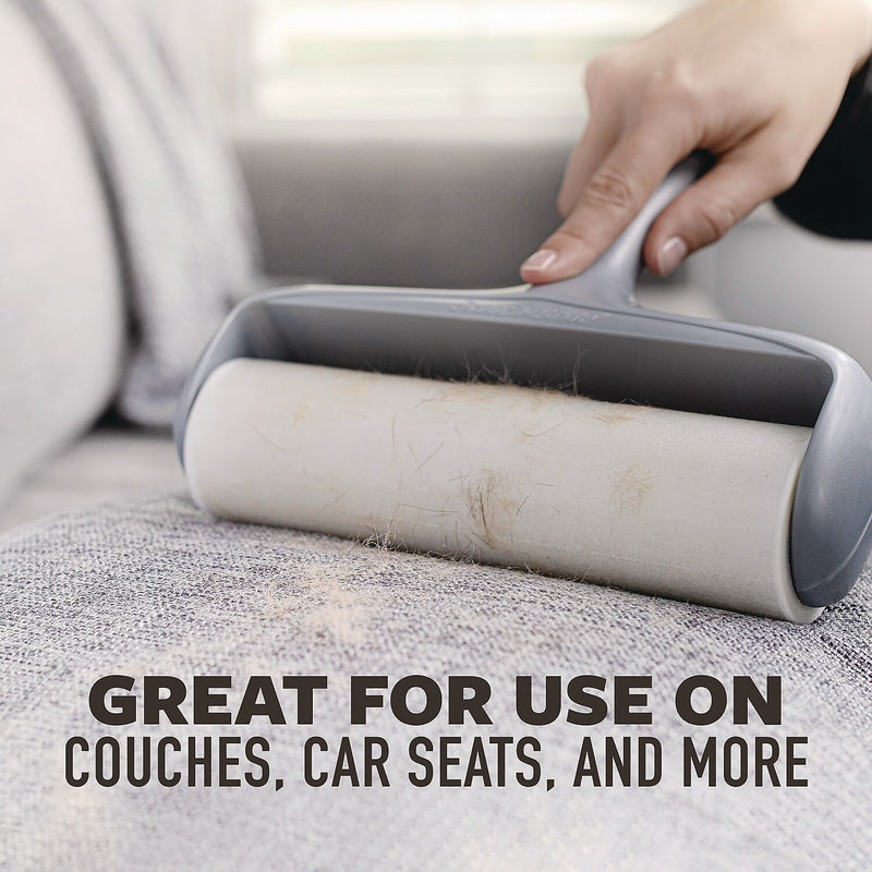 Scotch-Brite Extreme Clean Lint Roller, Gray, 100 Sheets/Roll (7100278620)