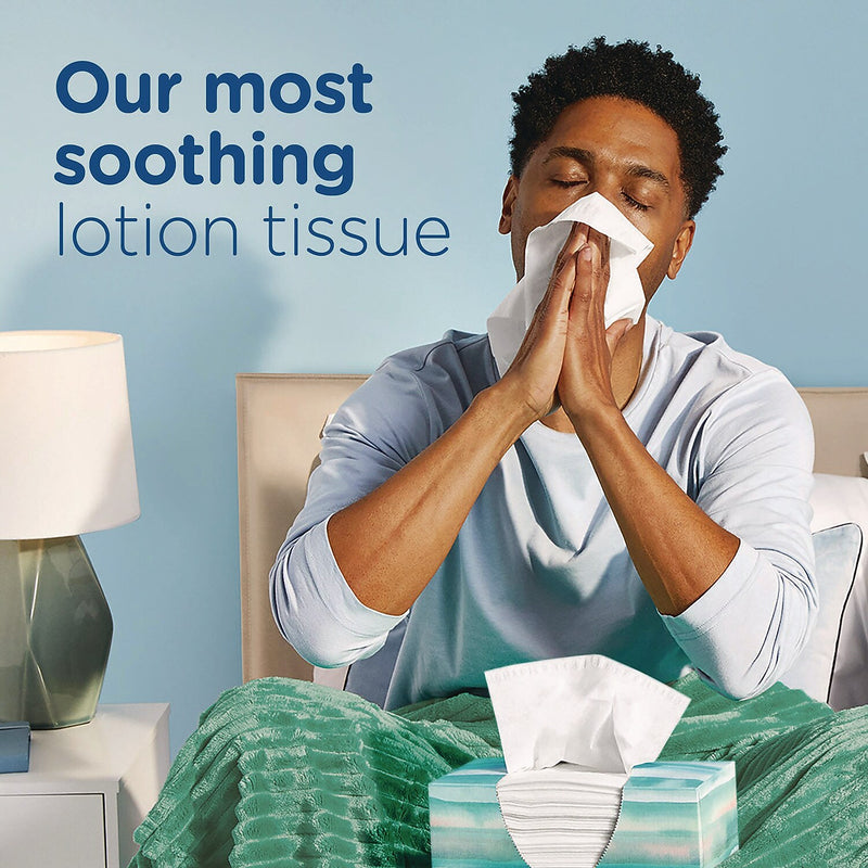 Puffs Plus Lotion Facial Tissue, 2-Ply, 124 Tissues/Box, 24 Boxes/Carton (80337535)