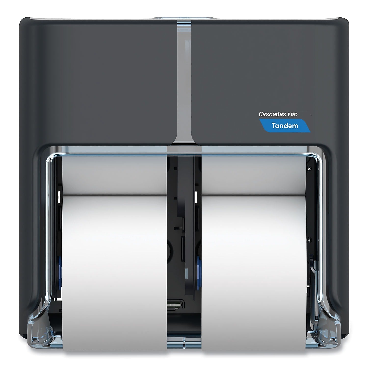 Cascades PRO Tandem Toilet Paper Dispenser, Gray (C314)