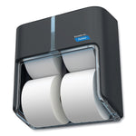Cascades PRO Tandem Toilet Paper Dispenser, Gray (C314)