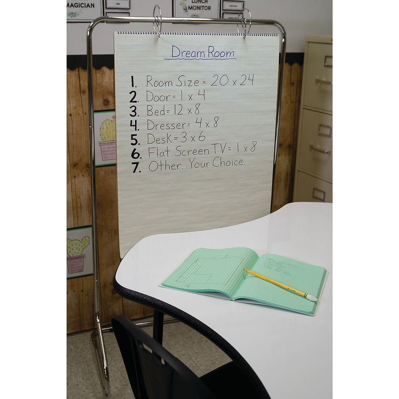 Pacon 1.5" Rule Presentation Chart Tablets, 24" x 32", White, 25/Sheets, 12/Carton (P0074710)