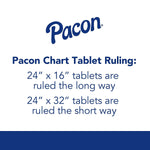 Pacon 1" Rule Presentation Chart Tablets, 24" x 32", White, 25/Sheets, 12/Carton (P0074610)