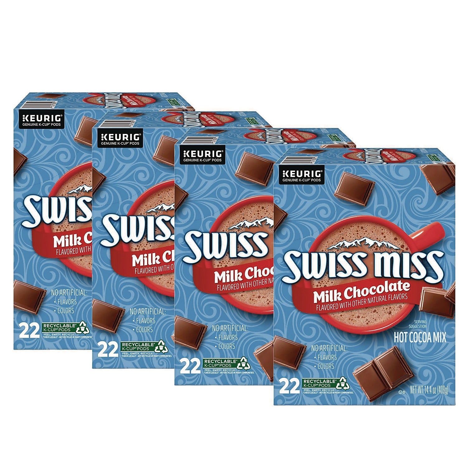 Swiss Miss Milk Chocolate Hot Cocoa Keurig® K-Cup® Pods, 88/Carton (5000345150)