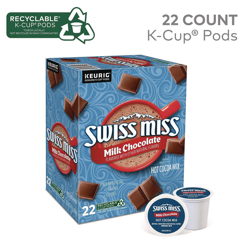 Swiss Miss Milk Chocolate Hot Cocoa Keurig® K-Cup® Pods, 88/Carton (5000345150)