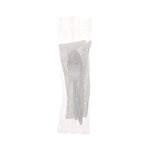 Pactiv Evergreen Fieldware Individually Wrapped Polypropylene Cutlery Set, Medium-Weight, White, 250 Pieces/Carton (FKFSKWNCH)