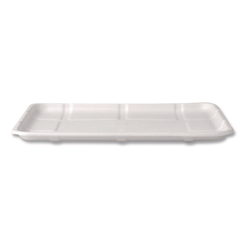 Eco-Products Compostable 10.52" Sugarcane Fiber Platters, White, 300/Carton (EP-MP8SNFA)
