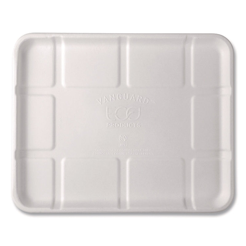Eco-Products Compostable 10.52" Sugarcane Fiber Platters, White, 300/Carton (EP-MP8SNFA)