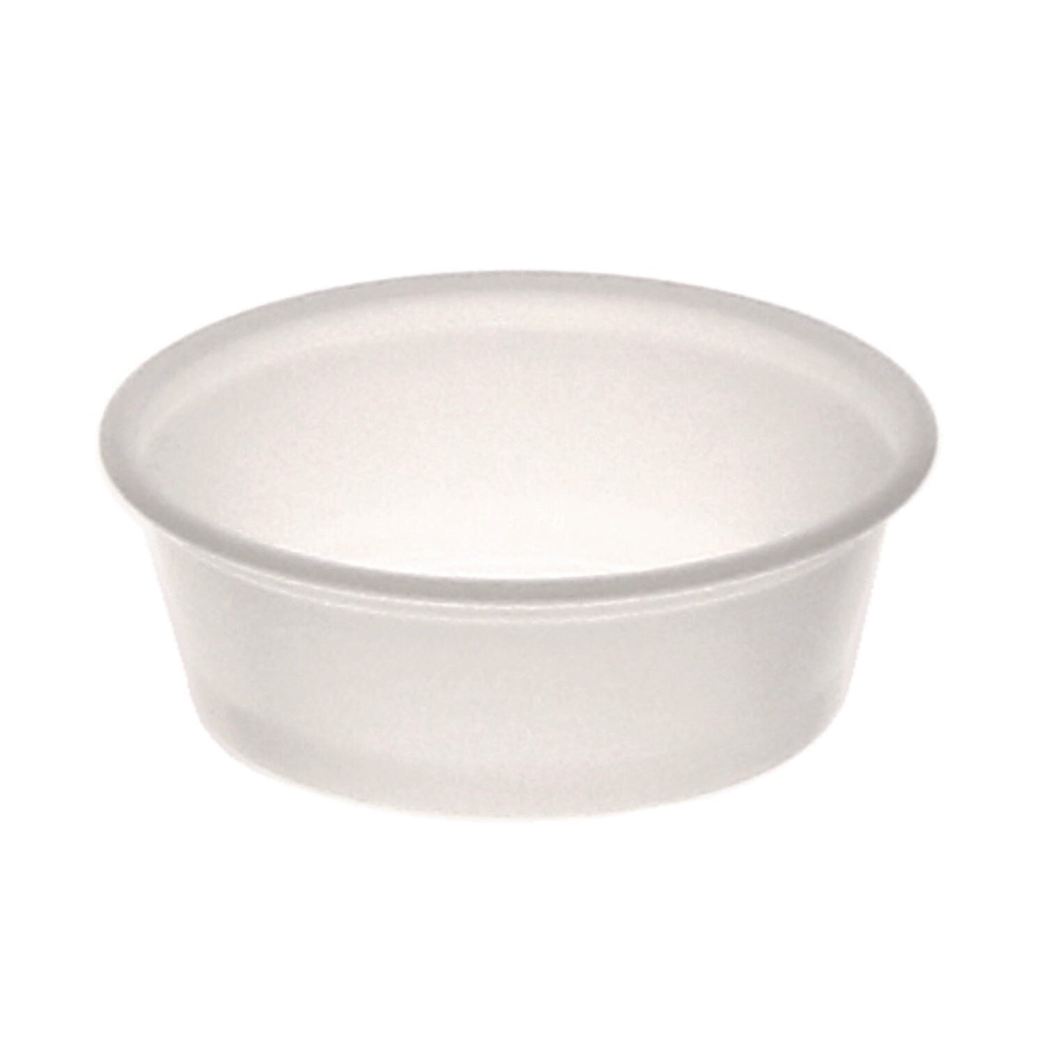Pactiv Evergreen 1.5 oz. Portion Cups, Translucent Polypropylene, 125 Cups/Pack, 20 Packs/Carton (SPP150)