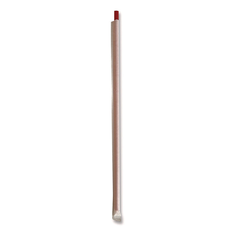 Boardwalk Wrapped Red Plastic Straws, 1200/Carton (BWKGST1025RD)
