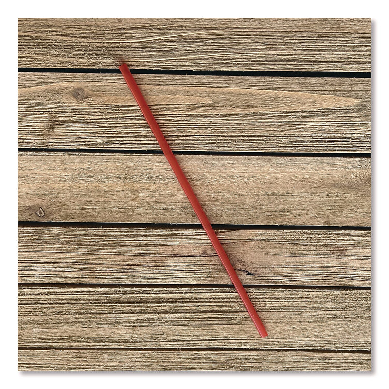 Boardwalk Wrapped Red Plastic Straws, 1200/Carton (BWKGST1025RD)