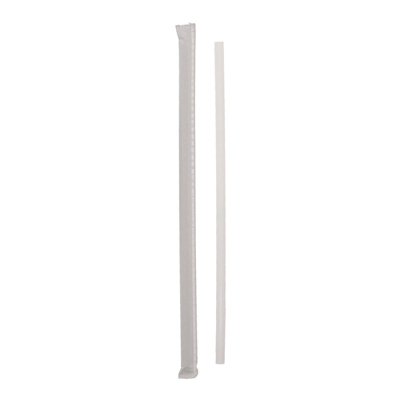 Pactiv Evergreen Wrapped Translucent Plastic Straws, 1800/Carton (YSTWG1026)