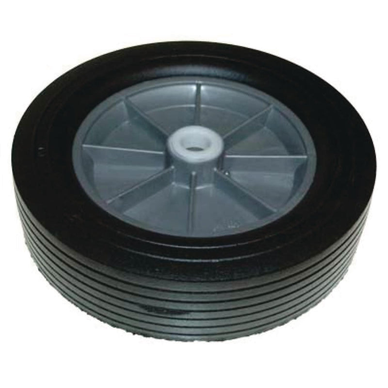 Rubbermaid Commercial Rubber 12" Wheel for 1.5 Cu Yd Standard Duty Tilt Truck, Black (FG1025L60000)