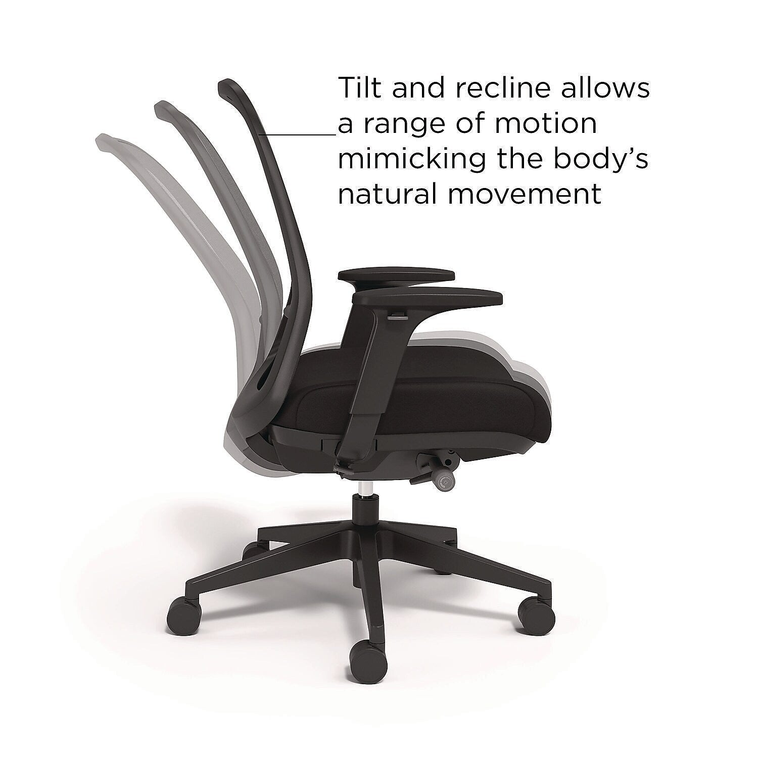 Alera Kempton Fabric Swivel Task Chair, Black (ALEKP42BME17)