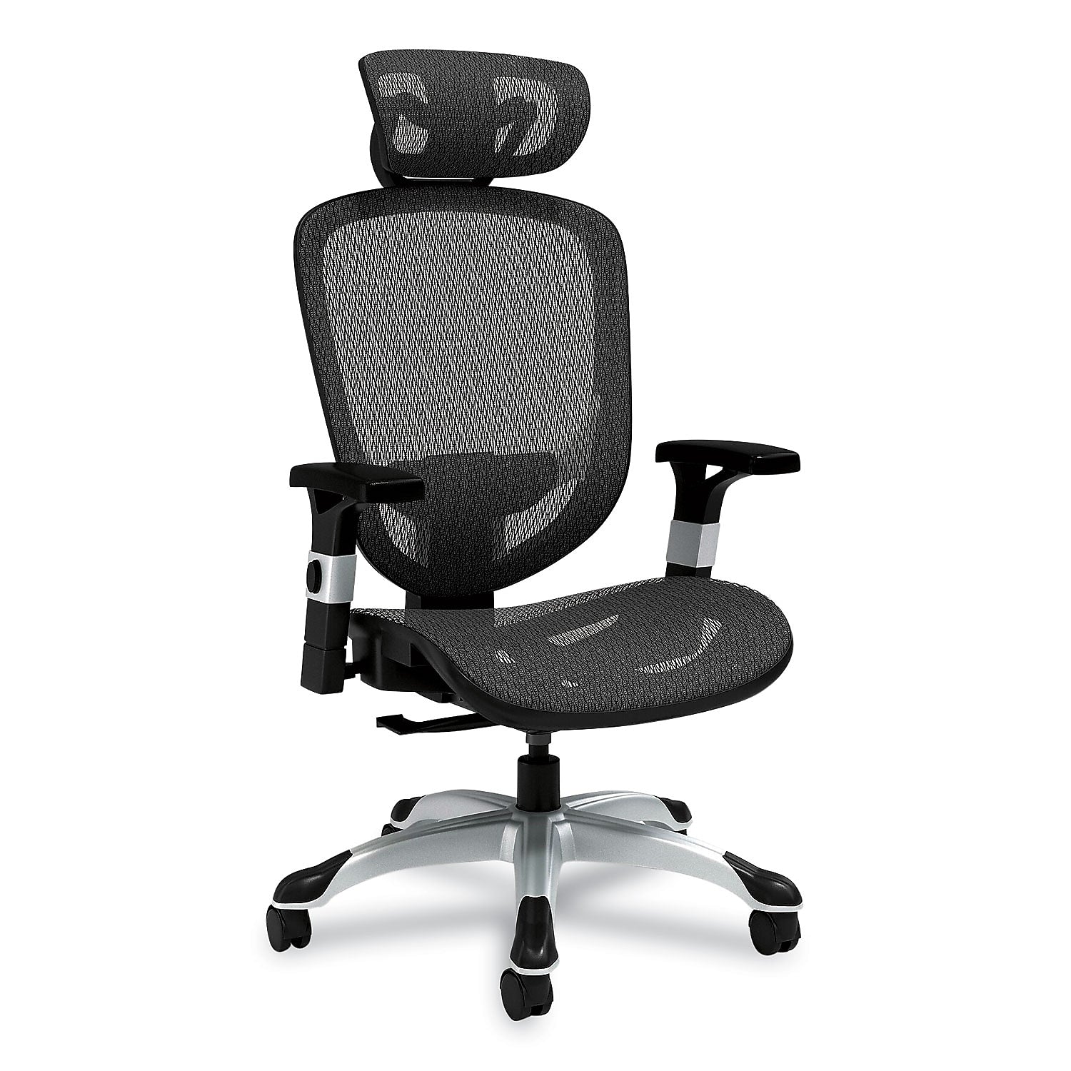 Alera Minerva Ergonomic Mesh Swivel Task Chair, Black (ALEMV41BME18)