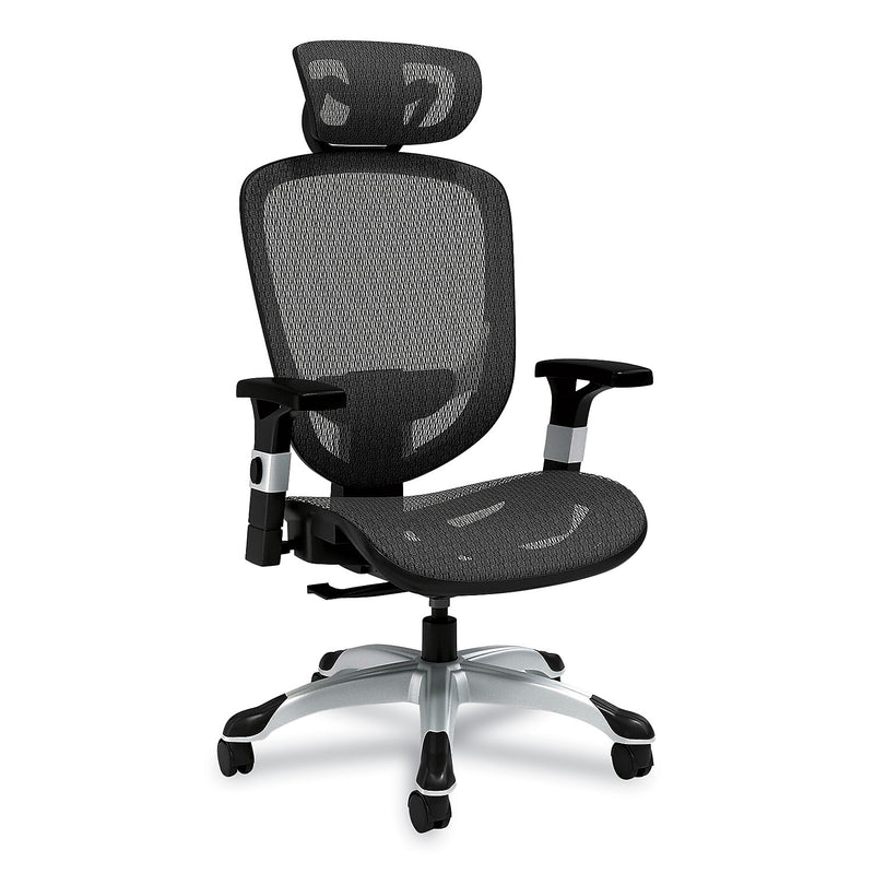 Alera Minerva Ergonomic Mesh Swivel Task Chair, Black (ALEMV41BME18)
