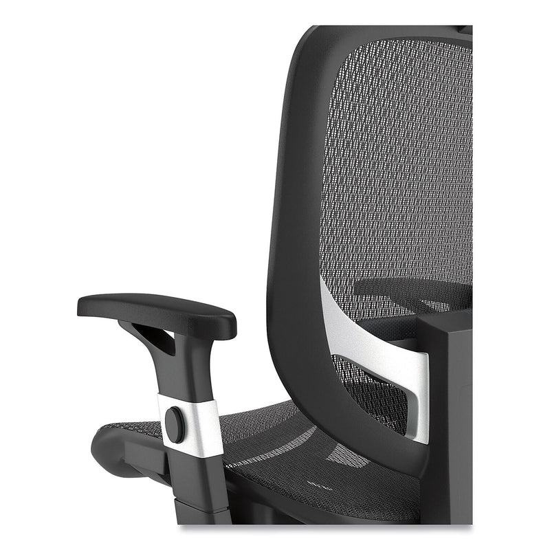 Alera Minerva Ergonomic Mesh Swivel Task Chair, Black (ALEMV41BME18)