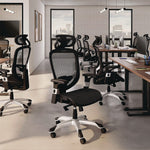 Alera Minerva Ergonomic Mesh Swivel Task Chair, Black (ALEMV41BME18)