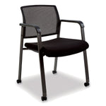 Alera Elgar Fabric Conference Chair, Black (ALEER4317)