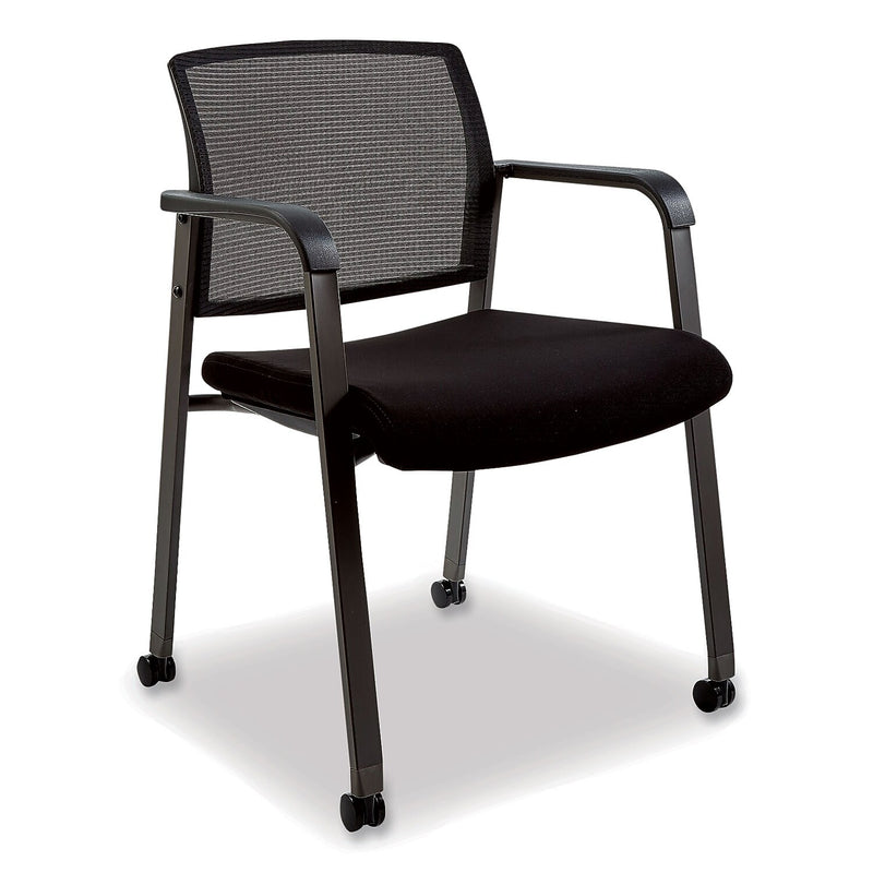 Alera Elgar Fabric Conference Chair, Black (ALEER4317)