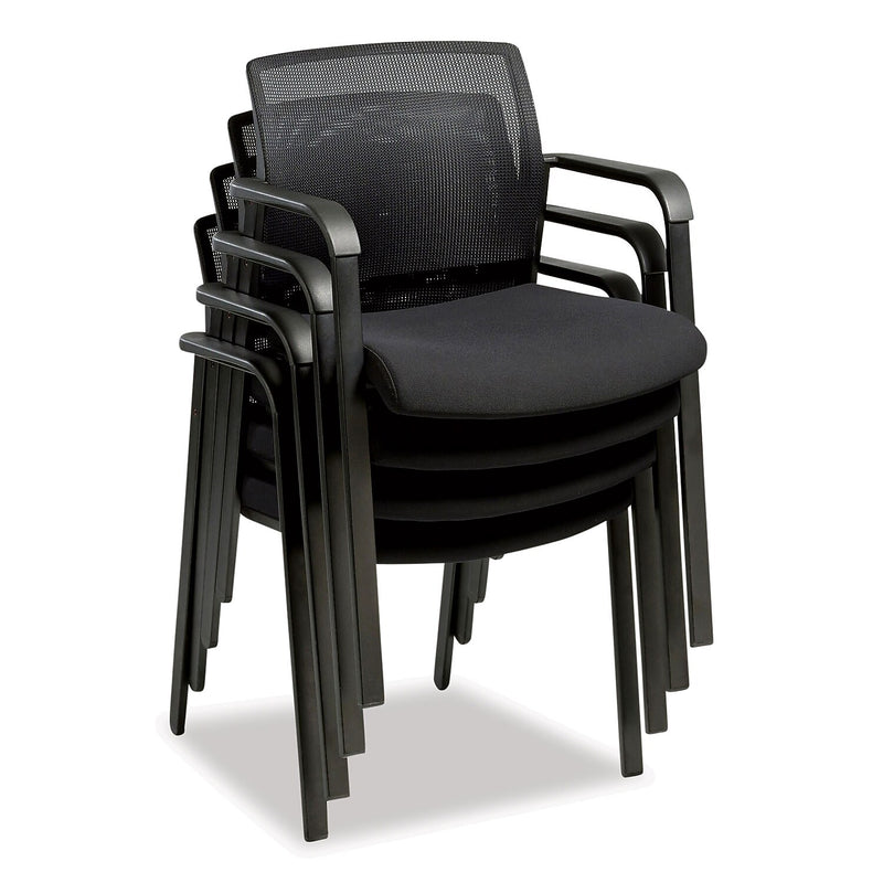 Alera Elgar Fabric Conference Chair, Black (ALEER4317)