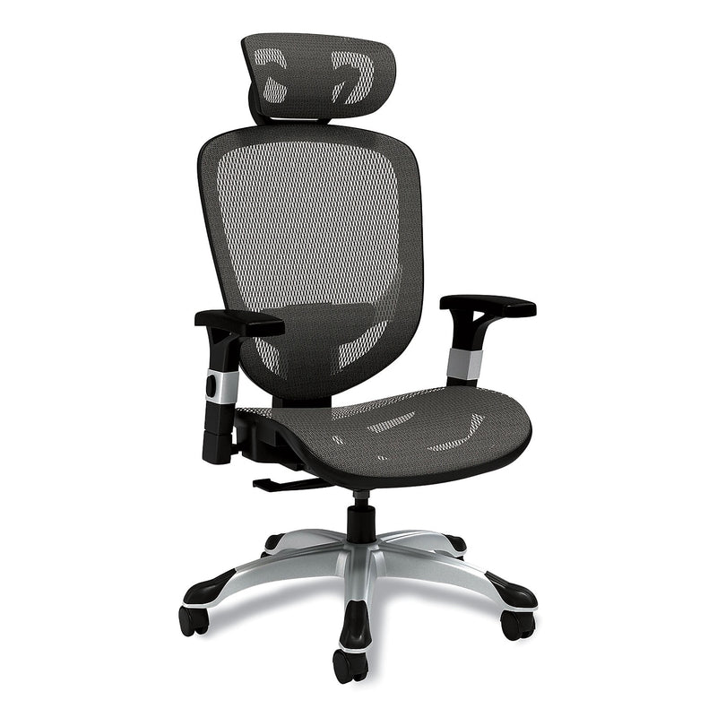 Alera Minerva Ergonomic Mesh Swivel Task Chair, Gray (ALEMV41BME48)