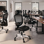 Alera Minerva Ergonomic Mesh Swivel Task Chair, Gray (ALEMV41BME48)