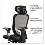 Alera Minerva Ergonomic Mesh Swivel Task Chair, Gray (ALEMV41BME48)