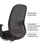 Alera Kempton Ergonomic Fabric Task Chair, Black (ALEKP46BME17)
