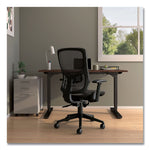 Alera Hollins Ergonomic Mesh Swivel Task Chair, Black (ALEHL42BME18)