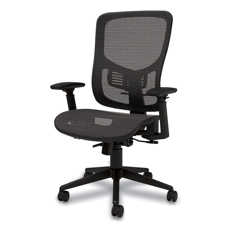 Alera Hollins Ergonomic Mesh Swivel Task Chair, Black (ALEHL42BME18)