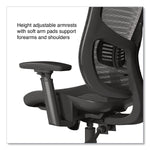 Alera Hollins Ergonomic Mesh Swivel Task Chair, Black (ALEHL42BME18)