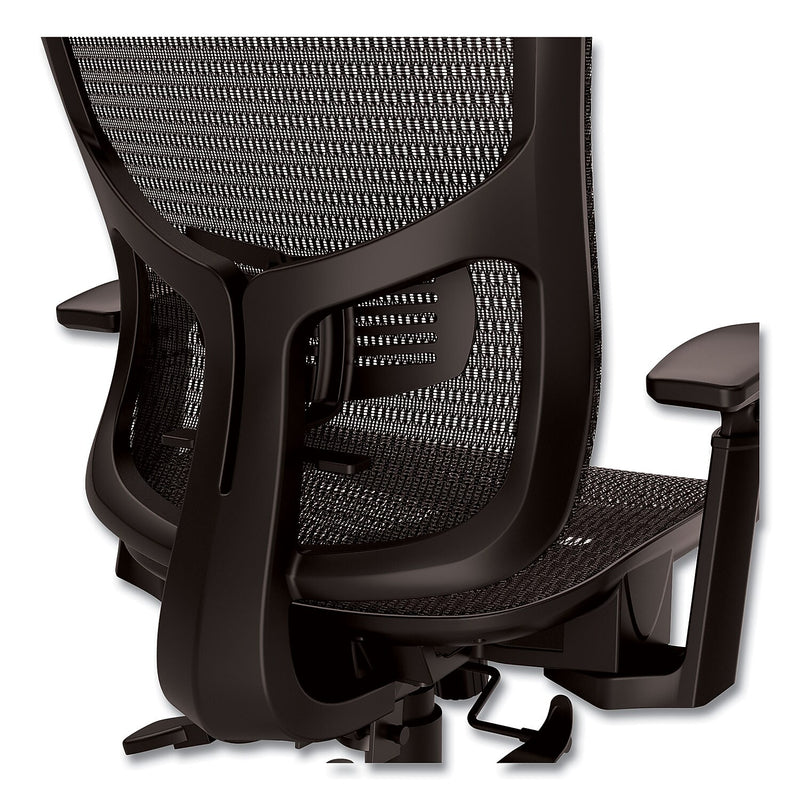 Alera Hollins Ergonomic Mesh Swivel Task Chair, Black (ALEHL42BME18)
