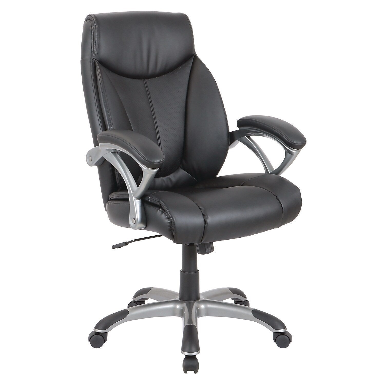 Alera Fulford Ergonomic Leather Manager Chair, Black (ALEFD41B19)