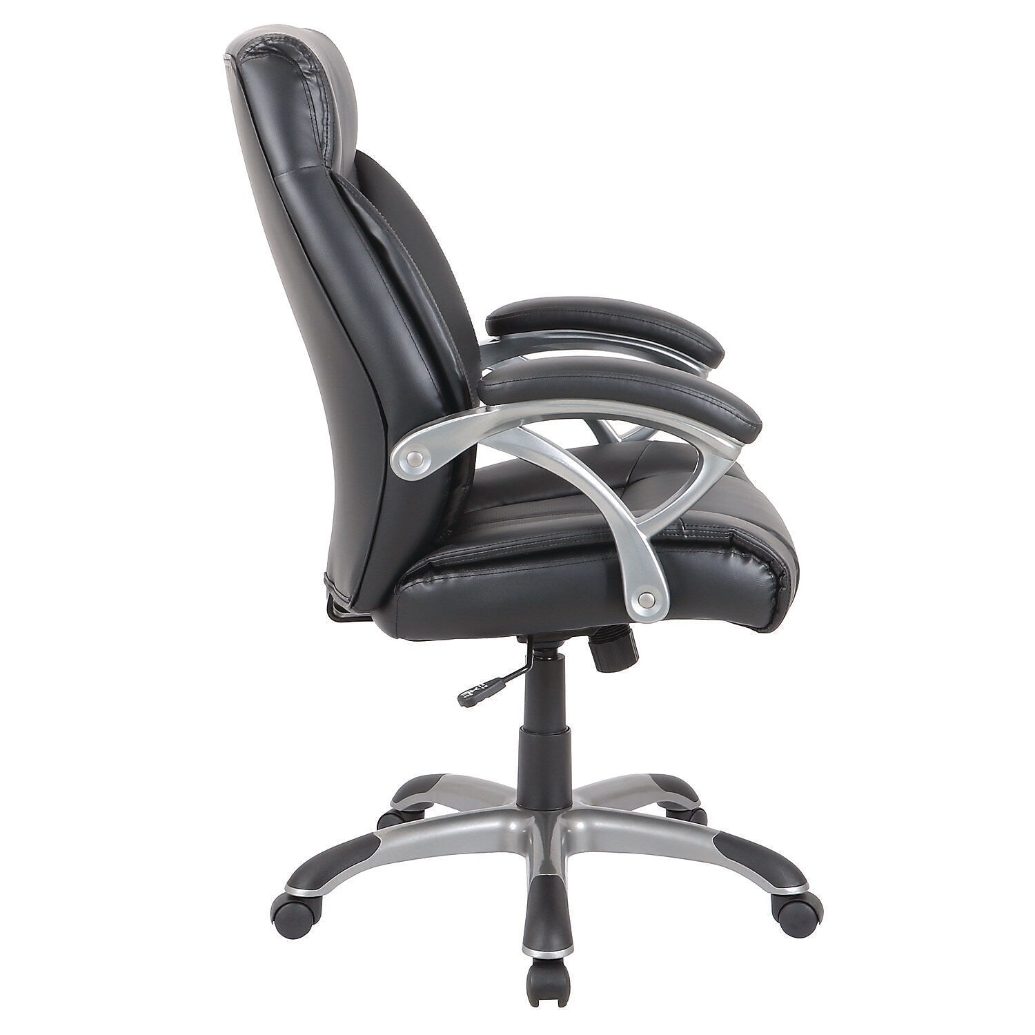 Alera Fulford Ergonomic Leather Manager Chair, Black (ALEFD41B19)
