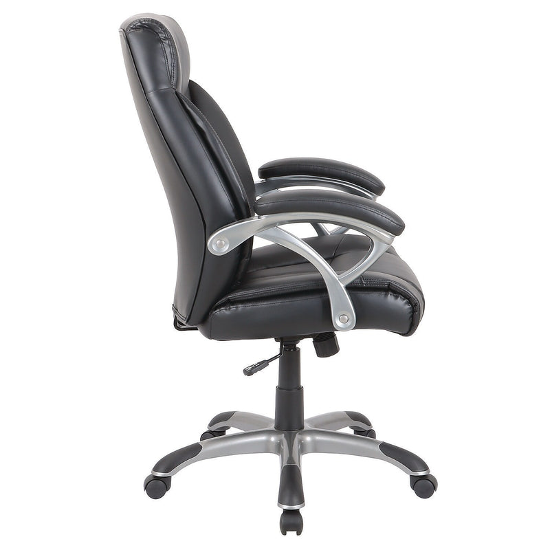 Alera Fulford Ergonomic Leather Manager Chair, Black (ALEFD41B19)
