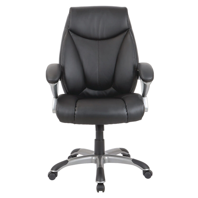 Alera Fulford Ergonomic Leather Manager Chair, Black (ALEFD41B19)