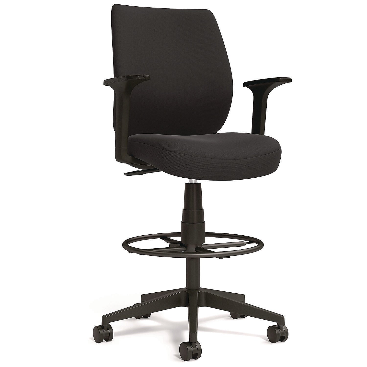 Alera Wessex Ergonomic Fabric Task Chair, Black (ALEWX4614)
