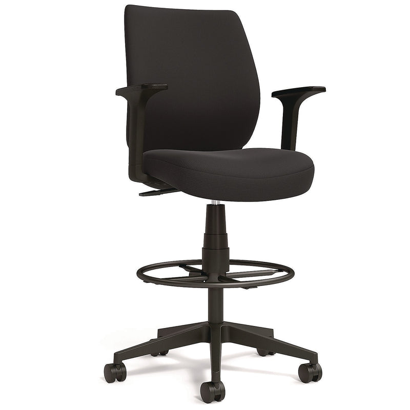 Alera Wessex Ergonomic Fabric Task Chair, Black (ALEWX4614)
