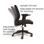 Alera Wessex Fabric Task Chair, Black (ALEWX4217)