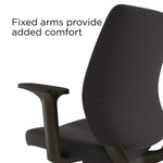 Alera Wessex Fabric Task Chair, Black (ALEWX4217)