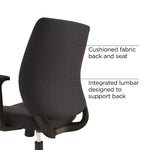 Alera Wessex Fabric Task Chair, Black (ALEWX4217)