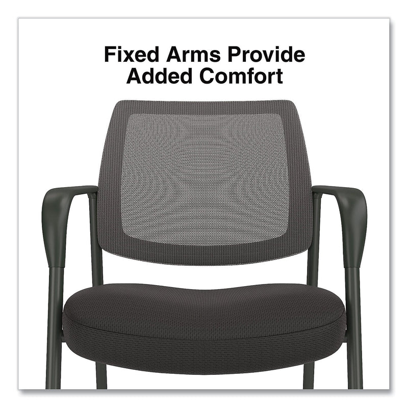 Alera Wessex Fabric Conference Chair, Black (ALEWX43BME17)