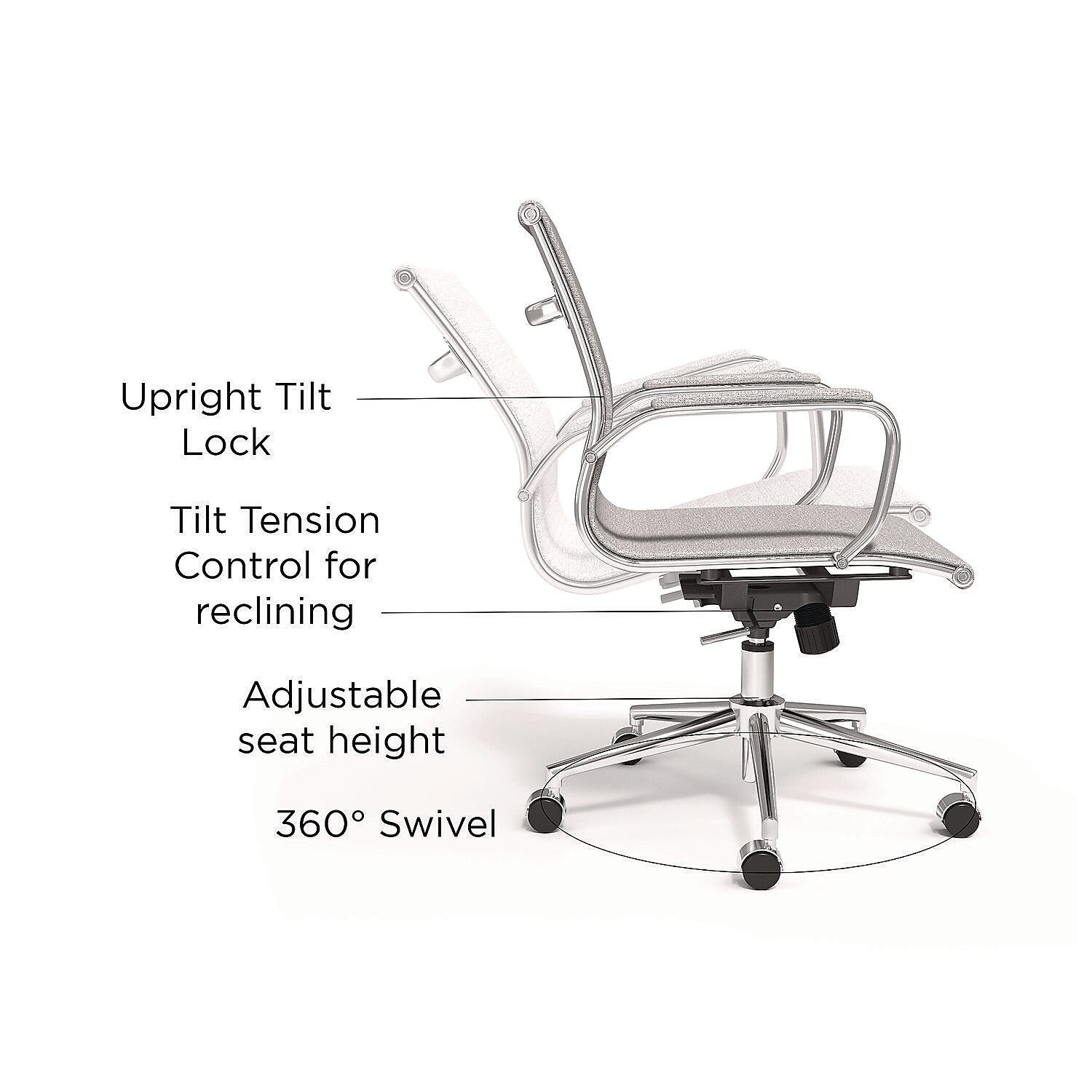 Alera Siskin Fabric Manager Chair, Gray (ALESK4244)
