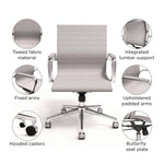 Alera Siskin Fabric Manager Chair, Gray (ALESK4244)