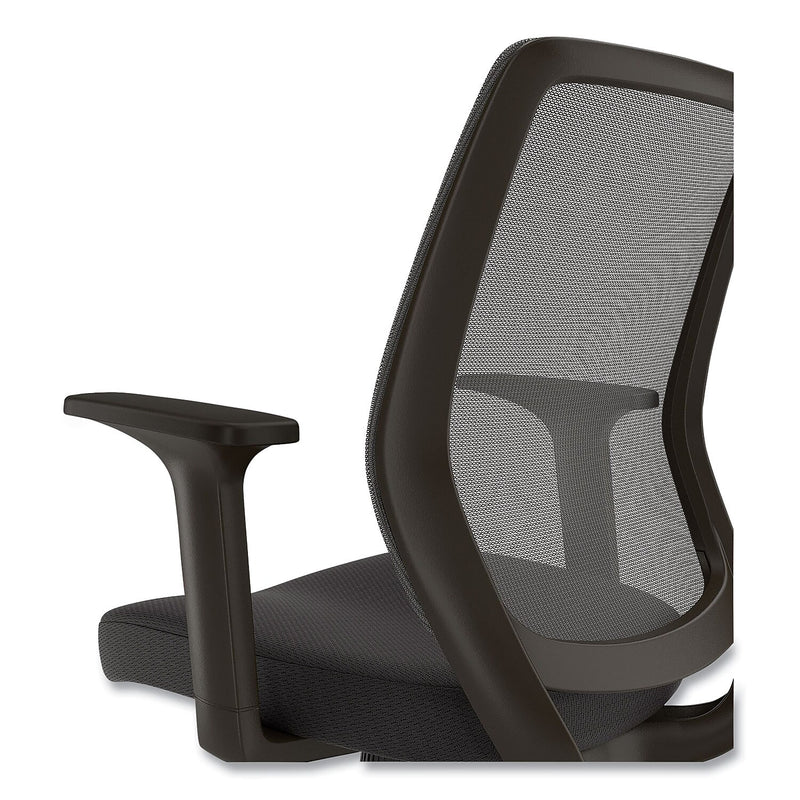 Alera Wessex Fabric Swivel Task Chair, Black (ALEWX42BME17)
