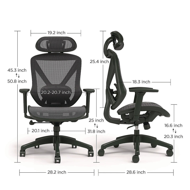 Alera Taunton Ergonomic Mesh Swivel Task Chair, Black (ALETN41BME18)